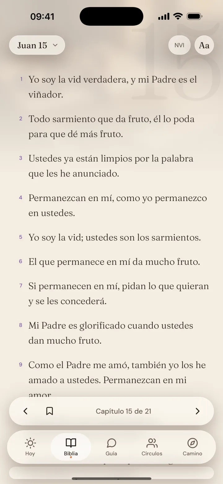 Lector de la Biblia dentro de Alma